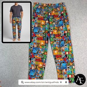 DC Comics Originals Mens Justice League Pajama Pants Large Superman Batman Flash